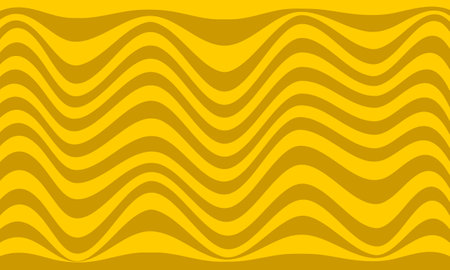 yellow stripes lines wave curves abstract backgroundのイラスト素材