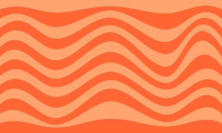 orange stripes lines wave curves abstract backgroundのイラスト素材