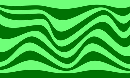 green light stripes lines wave curves abstract backgroundのイラスト素材