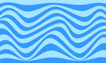 blue light stripes lines wave curves abstract backgroundのイラスト素材