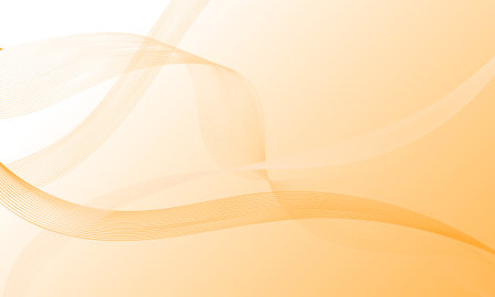 orange soft lines wave curves on smooth gradient abstract backgroundのイラスト素材
