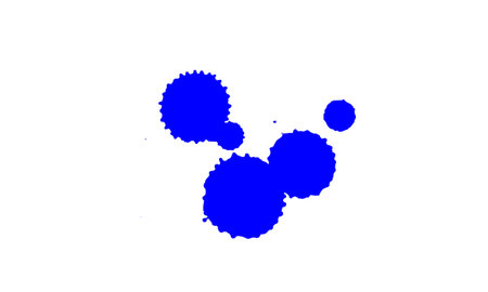 blue watercolor brush painting dropped splash splatter grunge graphic elementのイラスト素材