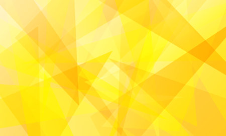abstract yellow fractal geometric triangle polygon shape backgroundのイラスト素材