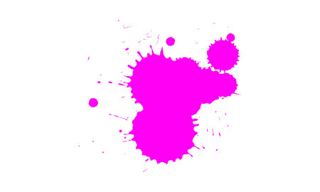 violet pink watercolor brushed painting splash splatter grunge graphic elementのイラスト素材