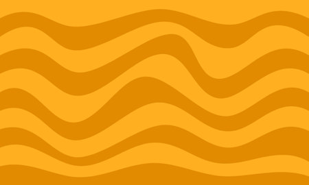 orange yellow stripes lines wave curves funny graphic element abstract backgroundのイラスト素材