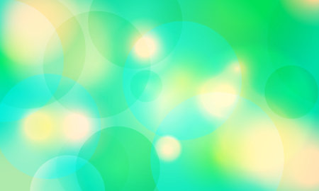 green bokeh blurry defocused circles festival abstract backgroundのイラスト素材
