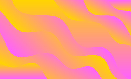 abstract yellow pink light lines wave curves smooth gradient backgroundのイラスト素材