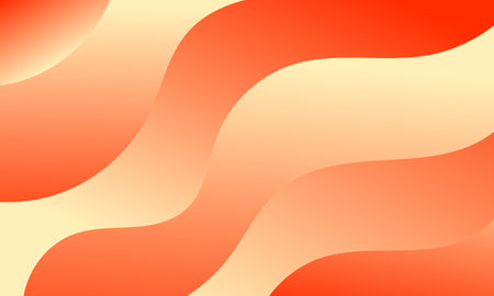 yellow orange stripes lines wave curves abstract backgroundのイラスト素材