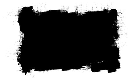 black banner brush painting artistic abstract background grunge styleのイラスト素材