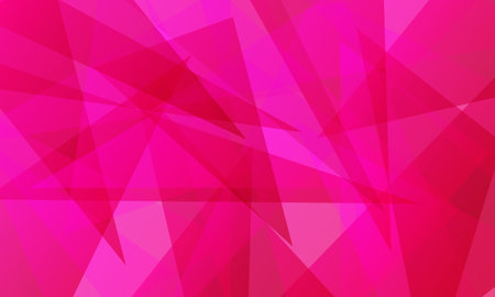 abstract pink fractal geometric triangle polygon shape backgroundのイラスト素材