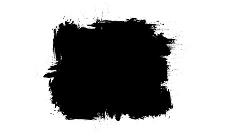 black brushed painting blank space banner label artistic grunge graphic element abstract backgroundのイラスト素材