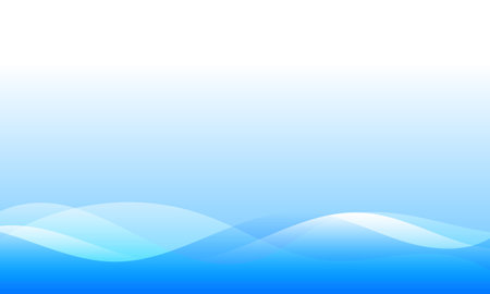 blue soft light gradient with smooth stripes lines wave curves abstract backgroundのイラスト素材