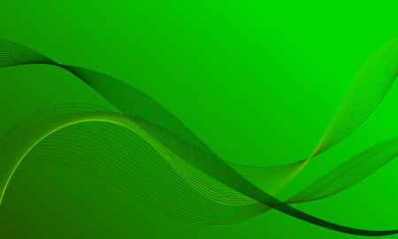 green light smooth lines wave curves on soft gradient abstract backgroundのイラスト素材