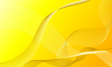 abstract yellow orange gold business smooth lines wave curves with soft gradient backgroundのイラスト素材