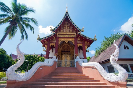 Church of Thai temple in north-east of Thailand の写真素材