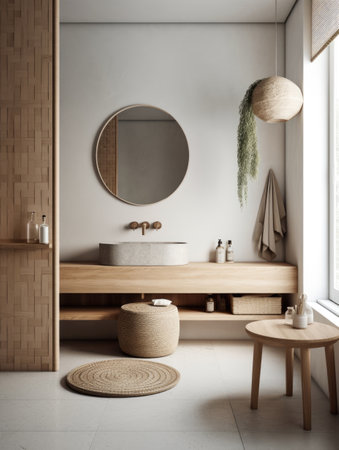 Bathroom interior architecture minimalist styleの素材