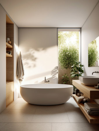 Bathroom interior architecture minimalist styleの素材