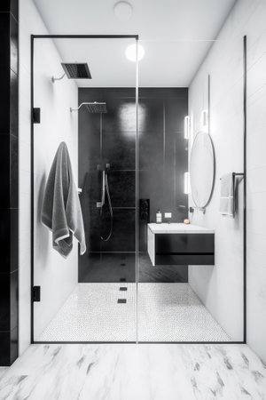 Bathroom interior architecture minimalist styleの素材
