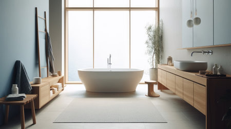 Bathroom interior architecture minimalist styleの素材