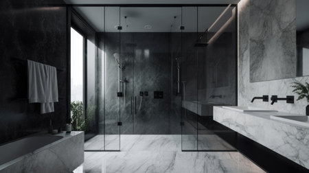 Bathroom interior architecture minimalist styleの素材