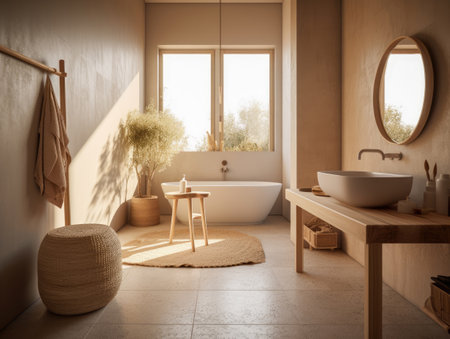 Bathroom interior architecture minimalist styleの素材