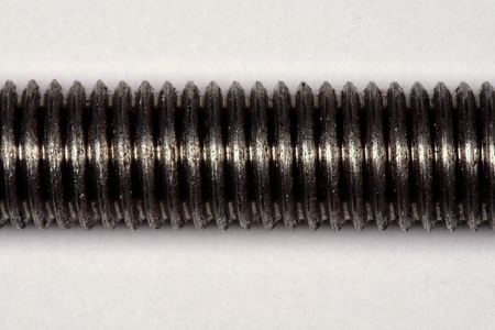 Thread of one bolt on a white background.の写真素材