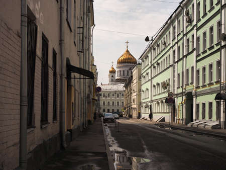 Lebyazhy Lane in Moscow in summerの写真素材