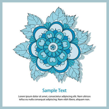 Invitation / greeting card with floral elementsのイラスト素材