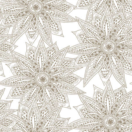 Seamless floral patternのイラスト素材