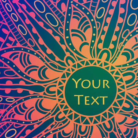 Floral greeting cardのイラスト素材