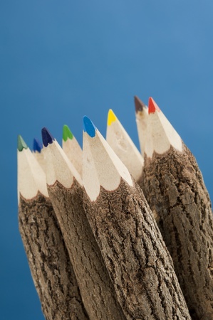 Wooden pencilsの写真素材