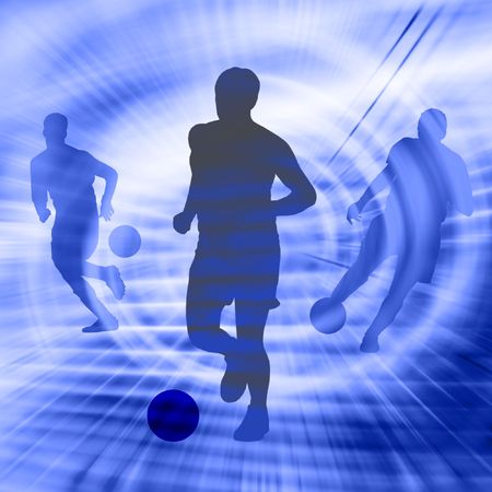 Soccer Silhouetteの写真素材