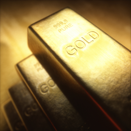 Gold bars 1000 grams. Concept of success in business and finance.の写真素材