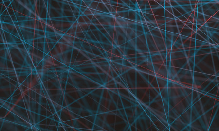 3D illustration of line connections, abstract image to use as background.の写真素材