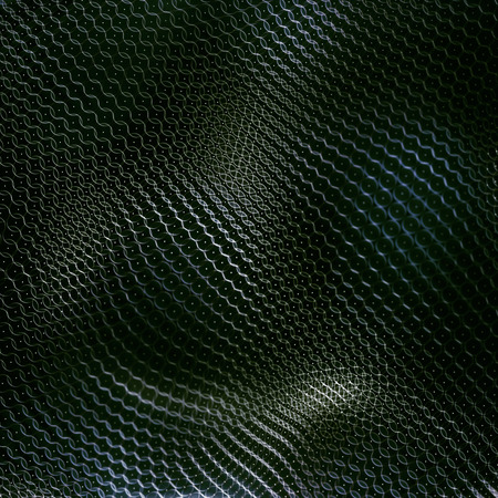 3D illustration. Abstract background of circles intertwined and united in the form of a flexible mesh.の写真素材