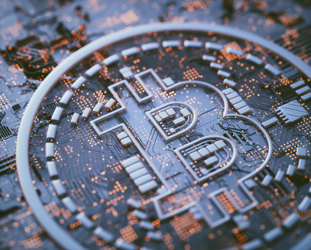 Cryptocurrency bitcoin business. Crypto currency digital money. Global business network market, modern currency exchange peer to peer. Financial business concept.の写真素材