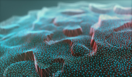 Colorful abstract image with organic shape. Network connection, background technology concept.