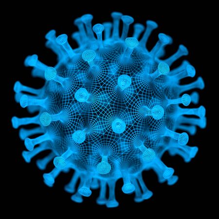 Virus, pathogen with a generic virus form.の写真素材
