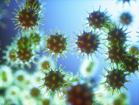 Viral particle is made up of a nucleus of nucleic acid (DNA or RNA) surrounded by a protein coat.