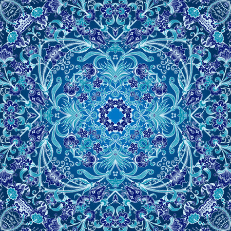 Vector ethnic nature ornamental background