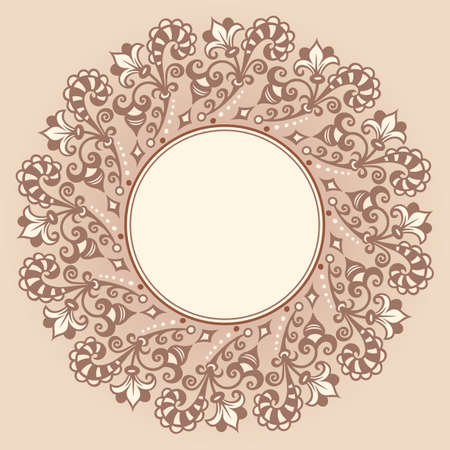 Vector ornamental nature vintage frameのイラスト素材