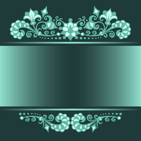 Vector ornamental nature vintage frameのイラスト素材
