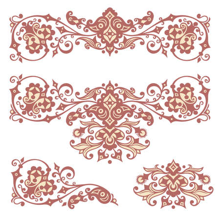 Vector ornamental vintage design elementsのイラスト素材