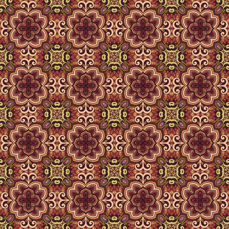 Vector abstract ethnic hand drawn background