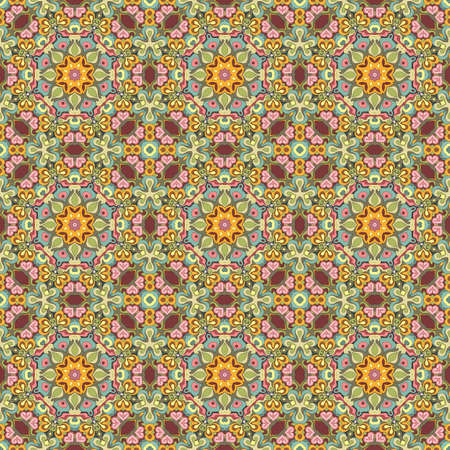 Vector abstract ethnic hand drawn backgroundのイラスト素材