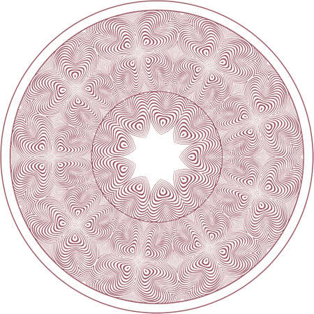 Vector vintage ethnic round illustrationのイラスト素材