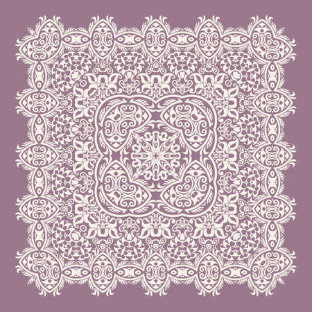 Vector floral ethnic ornamental illustrationのイラスト素材