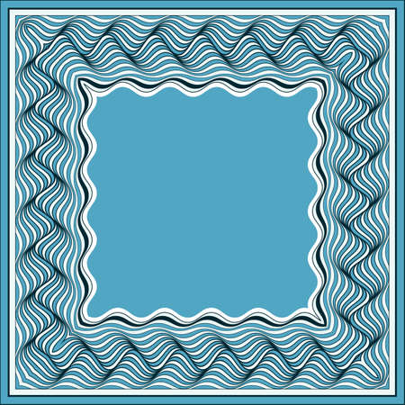 Vector abstract border with distortion effect.のイラスト素材