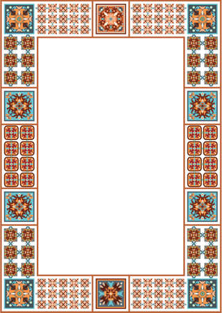 Vector decorative floral ethnic illustrationのイラスト素材