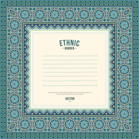 Vector decorative floral ethnic illustrationのイラスト素材